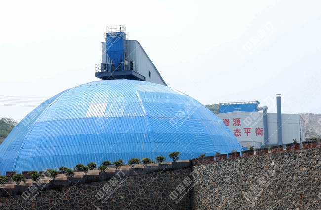 卫辉市资源有限公司时产3000吨骨料生产线储料仓